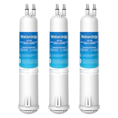 Waterdrop EDR3RXD1 Replacement for Everydrop® Filter 3, 4396841, 4396710, Kenmore® 46-9083, 46-9030, WD-F08 Refrigerator Water Filter, 3 Filters - Image 1