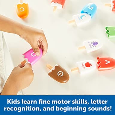 Learning Resources Mini ABC Pops – Alphabet Learning Toys, ABC Puzzle, Phonics Games for Toddlers, Fine Motor Toys, Play Food Set, Preschool Learning Activities, Sensory Bin Letters, Gifts for Kids - Image 4