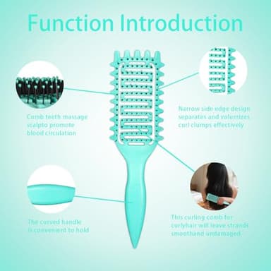 AROX MATI Hair Brush, Curly Hair Brush, Vented Shaping and Defining Curls for Women, Ideal for All Hair Types - Image 2