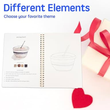 Watercolor Workbooks for Beginners,16 Spiral-Bound Pages Dispersed Watercolor Book for Adults, Arts and Crafts Supplies Gift (Animals) - Image 4