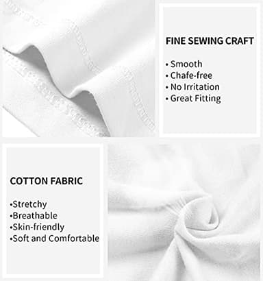 V FOR CITY Shelf Bra Tank Top for Women Adjustable Wide Strap Camisole Cotton Yoga Cami Shirts L White - Image 4