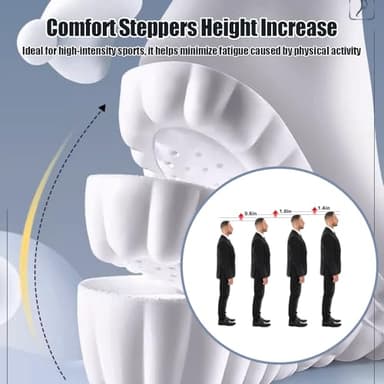4D Cloud Height Increase Insoles for Men Wowen - Cloud Tech Insole, Soft Memory Foam Insoles, Comfort Steppers Height Increase Insoles Trim to Fit for Men Women (Gray, 1.4-in US Men 8-11) - Image 8