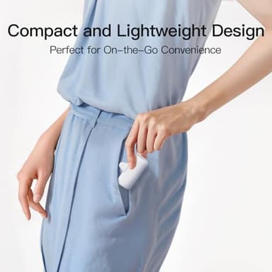 Winecube Portable Charger for iPhone with 2-in-1 Connector,5000mAh Small Power Bank, Fast Charging Compatible with iPhone 16/15/14/13/12/11 Series,Samsung S25/24,Android,White - Image 5