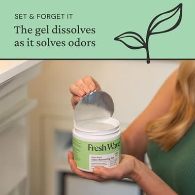 Fresh Wave Odor Removing Gel, 15 oz., Pack of 2 - Odor Absorbers for Home, Safer Odor Relief, Natural Plant-Based Odor Eliminator, Every 15 oz. lasts 30-60 Days, For Cooking, Trash & Pets - Image 5