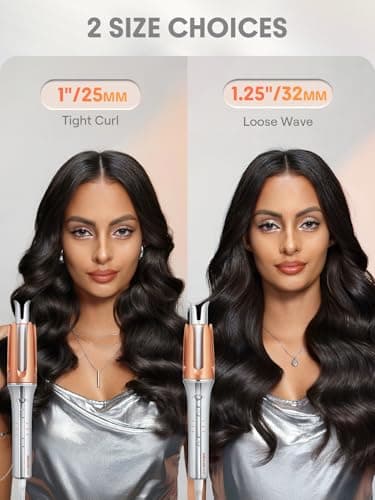 SHEGLAM Automatic Curling Iron 1 inch with 3 Temperatures Fast Heating, 2-Way Rotation, Automatic Shut-Off, Anti-Scald, Anti-Tangle Rotating for Hair Styling - Image 6