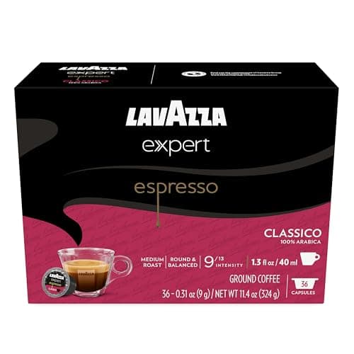 Lavazza Expert Espresso Classico Capsules, Medium Roast, 100% Arabica, Compatible with Lavazza Classy Machines (36 Capsules) - Image 1