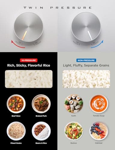 CUCKOO 6-Cup Uncooked / 12-Cup Cooked Induction Heating Twin Pressure Rice Cooker, 16 Menu Modes, Multi-Language Voice Guide, Versatile Grain Multi-Cooker & Pressure Cooker (CRP-LHTR0609FW) - Image 3