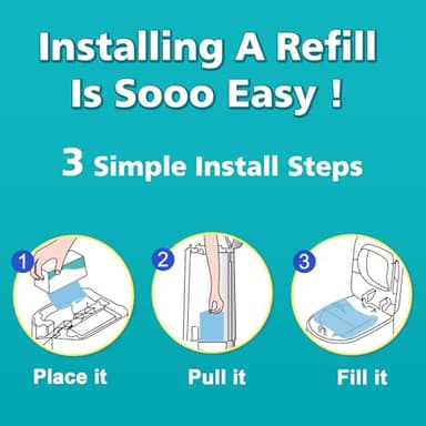 Refills Compatible with Diaper Genie Easy Roll Signature & Platinum Diaper Pail,2-Pack (60 Bags) for 2800 Newborn Diapers,7-Layer Powerful Odor Control.Extra Thickness,Durable & No Tear - Image 7