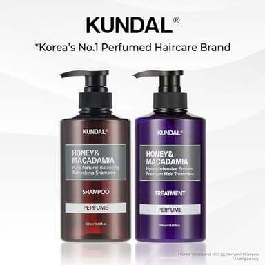 KUNDAL Korean Shampoo and Conditioner Set [Baby Powder] Salon-quality, Long Lasting Scent, Moisturizing, Sulfate-Free, Argan & Macadamia Oil, Korean Hair care, For all hair types, 16.9 fl oz each - Image 2