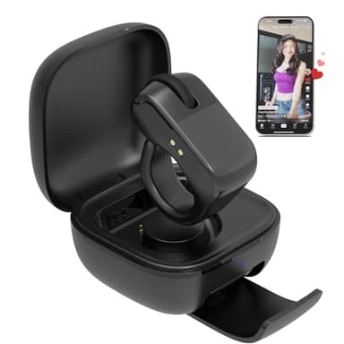 GUVOHUT Remote Control for TikTok,Air Finger Ring Mouse with Touchpad, Bluetooth Page Turner for iPad/Kindle App/iPhone/Android (Black) - Image 1