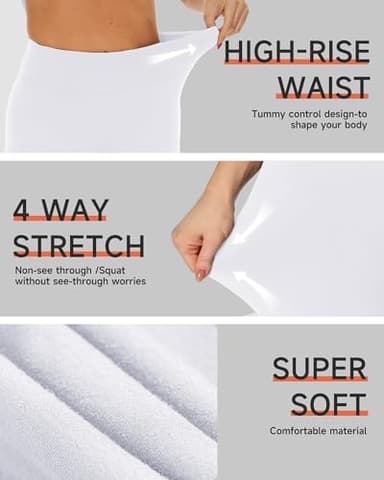 GAYHAY High Waisted Biker Shorts for Women - 8"/5"/3" Soft Black Spandex Shorts for Workout Volleyball Yoga Dance - Image 3