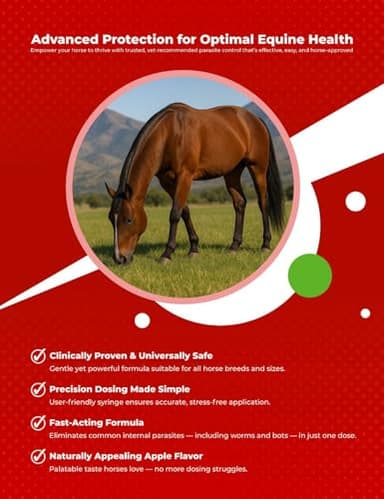 Ivermectin Horse Paste 1.87% – Apple Flavored – 6.08g Tube – for Horses Up to 1250 lb - Image 7