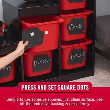 VELCRO Brand Mounting Squares | Square Dots with Adhesive 200pk, 7/8" White | Sticky Back Hook and Loop for Teacher Supplies, Office Organization (30705) - Image 3