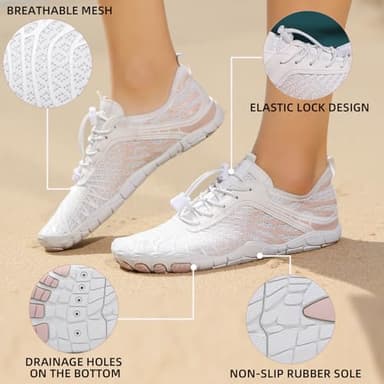 Barezoey 2025 New Barefoot Shoes for Women Mens,Hike Barefoot Shoes Womens Footwear,Comfortable & Non-Slip Barefoot Vitality Shoe Women's Athletic Footwear,Wide Toe Box Water Shoe for Women Men Black - Image 5