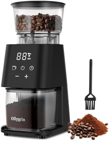 Conical Burr Coffee Grinder with Touch Panel, Adjustable Coffee Bean Grinder with 30 Grinding Settings,2-12 Cups for Espresso,French Press & Drip Coffee - Image 3
