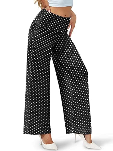 Arolina Women's Stretchy Wide Leg Palazzo Lounge Pants Casual Comfy High Waist Palazzo Pants - Image 3