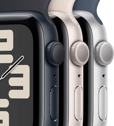 Apple Watch SE 2nd Gen (GPS, 40mm) - Midnight Case with Ink Sport Loop Band (Renewed) - Image 4