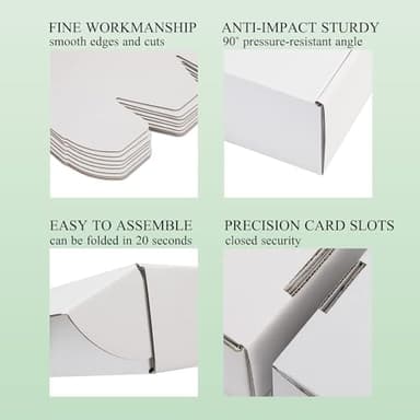 DUZCLI Small Shipping Boxes 8x8x3 Inch (25 Pack) - Sturdy White Corrugated Cardboard Boxes for Small Business, Ecommerce, Mailing & Packaging | Recyclable Gift & Storage Boxes - Image 5