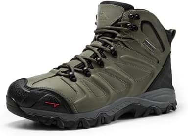 NORTIV 8 Men's Ankle High Waterproof Hiking Boots Outdoor Lightweight Shoes Trekking Trails Armadillo - Image 3