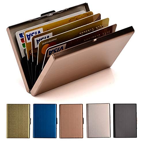 EASTNIGHTS RFID Credit Card Holder Metal Wallet Stainless Steel Credit Card Protector Case Business Card Holder for Men or Women - Image 1