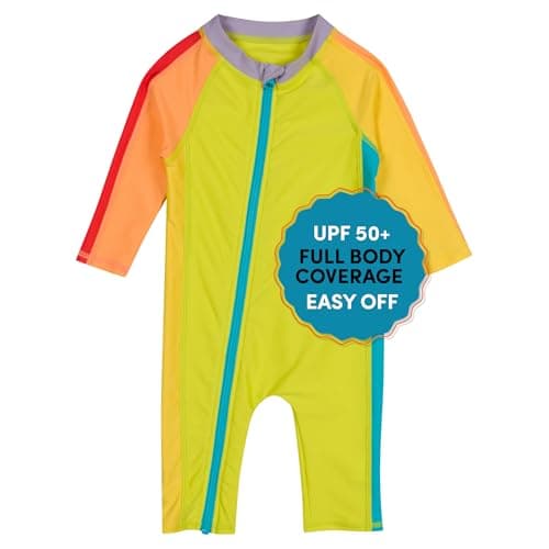 SwimZip Boys' Long-Sleeve UPF 50+ Swimsuit for Baby, Toddler, & Little Boys - Image 1