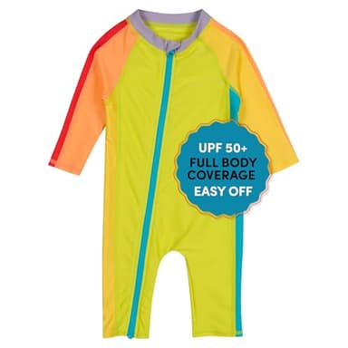 SwimZip Boys' Long-Sleeve UPF 50+ Swimsuit for Baby, Toddler, & Little Boys - Image 1