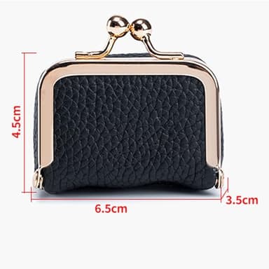 Worzwin Travel Jewelry Box Coin Purse - Genuine Leather Mini Jewelry Box - Mini Leather Jewelry Organizer for Women (Pink) - Image 2