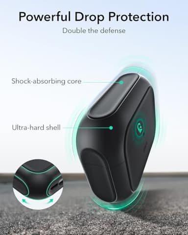 ESR for AirPods Pro 2 Case, Compatible with Airpods Pro Case 2nd / 1st Generation (2023/2022/2019), Compatible with MagSafe, Full Drop Protection Cover with Lanyard, Black - Image 6