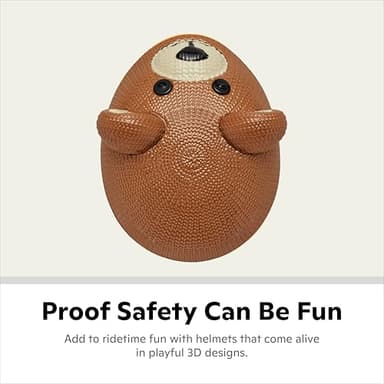 Schwinn Classic Bike Helmet for Kids, 3D Teddy Bear Design, 44 - 50 cm Helmet for Kids Ages 1-3, Lightweight, Adjustable Dial, Interior Padding, Lower Molded Shell, Infant Bike Helmet - Image 3