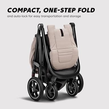 Baby Jogger City Mini Air Lightweight Stroller Rich Black - All-Terrain Wheel Suspension Adjustable Seat with Calf Support Compact Fold - Image 3