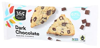 365 by Whole Foods Market, Dark Chocolate Baking Chunks, 12 Ounce - Image 3