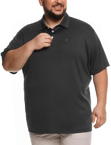 Big and Tall Mens Polo Shirt Moisture Wicking Sport Golf Shirts 2XL-6XL - Image 5