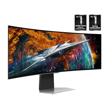 Samsung 49" Odyssey OLED G9 (G95SC) Series Curved Smart Gaming Monitor w QD-OLED, 240Hz, 0.03ms, AMD Freestyle Premium Pro, G-Sync Compatible, Dual QHD, Neo Quantum Processor Pro, LS49CG954SNXZA - Image 3
