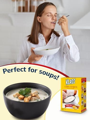 Klass Corn Starch 100% Pure 1.76 Pounds - 0% Calories 0% Total Fat & Sugar Free (28.2 Oz Pack of 2) - Image 5