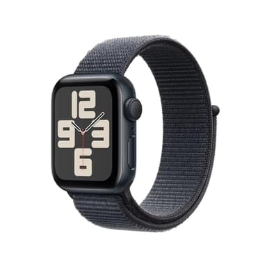 Apple Watch SE 2nd Gen (GPS, 40mm) - Midnight Case with Ink Sport Loop Band (Renewed) - Image 1