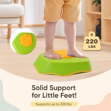 5-Pack Stepping Stones for Kids with Sound Effects - Balance & Coordination Toys for Toddlers Ages 3+, Indoor/Outdoor Play with Interactive Sensory Feedback - Image 5