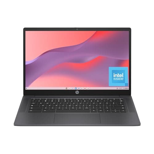 HP Chromebook 14 inch Laptop, HD Display, Intel Processor N100, 8 GB RAM, 128 GB UFS, Intel UHD Graphics, Chrome OS, Chalkboard Gray, 14a-nf0099nr - Image 1