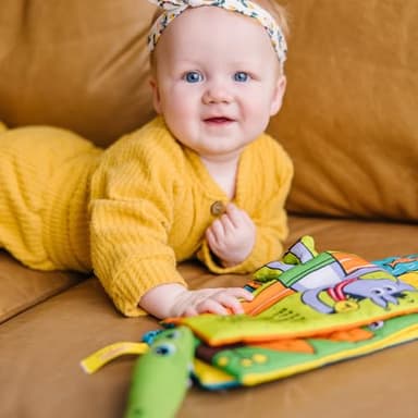 Melissa & Doug Soft Activity Baby Book - Whose Feet? Sensory Toys for Toddlers, Travel Toys for Toddlers Boys and Girls - Image 7