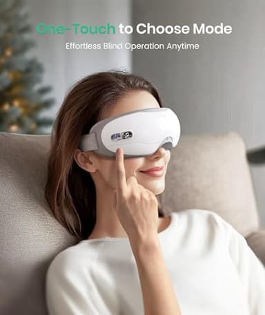 Eye Massager - Christmas Birthday Gifts for Women Men, Heated Eye Massager for Migraines, Relaxation Gifts for Women, Gifts for Mom, Reduce Eye Strain Dry Eye Migraine Relief - Image 2