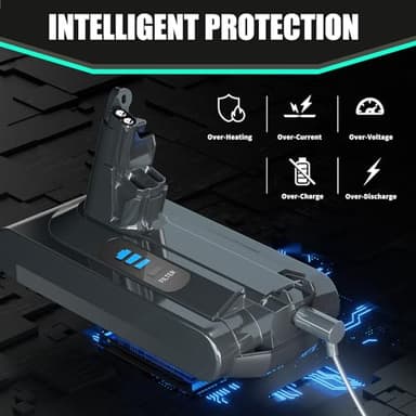 EGR Premium 6200mAh V6 Battery Replacement Compatible with Dyson V6 Animal V6 Absolute V6 Motorhead V6 Fluffy SV03 SV04 SV05 SV06 SV07 SV09 DC58 DC59 DC61 DC62 DC72 DC74 Vacuum Cleaner(Not Fit V7, V8) - Image 7