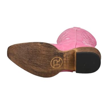 ROPER Womens Riley Embroidered Snip Toe Casual Boots Mid Calf Low Heel 1-2" - Pink - Size 8.5 M - Image 5