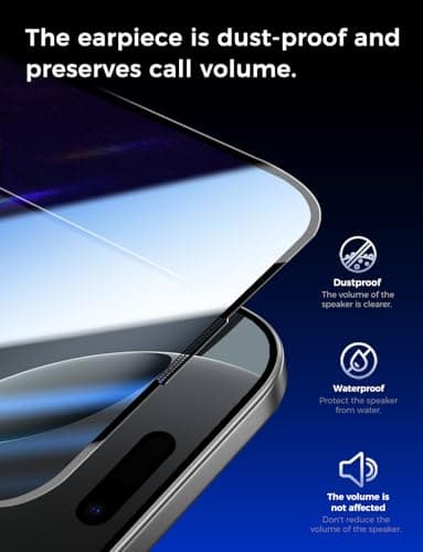 MAGIC JOHN 2 Pack for iPhone 16 Pro Max 6.9 inch Tempered Glass Screen Protector, HD Clear, Bubble Free, Easy Installation, Auto Dust-Elimination - Image 6