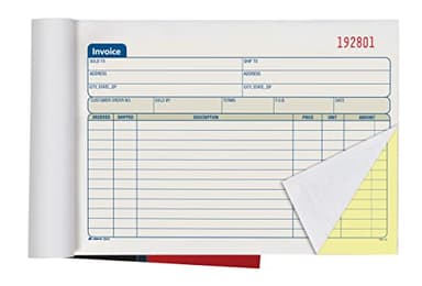 Adams Invoice Book 3 Pack, 2 Part Carbonless Invoices, Horizontal Sales Slip, 5-9/16 x 8-7/16 Inches, 50 Sets per Book (DC5840-3) - Image 3