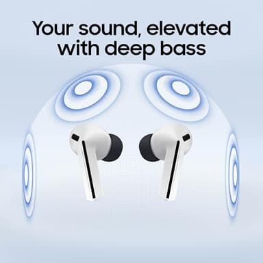 SAMSUNG Galaxy Buds 3 FE (2025) + Galaxy SmartTag2, True Wireless Bluetooth Earbuds, Active Noise Cancellation, Powerful Sound, Clear Calls, Long Lasting Battery, Black [US Version, 2 Year Warranty] - Image 4