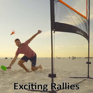 Jazzminton-Sport – The Original Paddle Game with Net for Indoors & Outdoors – Active, Joint-Friendly Family Fun – Like Badminton, Pickleball & Tennis with a Twist - Image 5