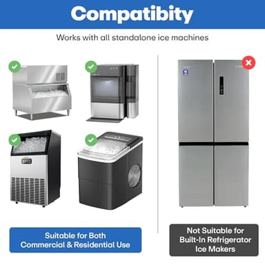 Sylvan Ice Machine Cleaner and Descaler Tablets | 30 Tabs | Made in USA | Nickel Safe Ice Maker Cleaner and Descaler | Universal Compatibility for Commercial & Residential Ice Makers - Image 6