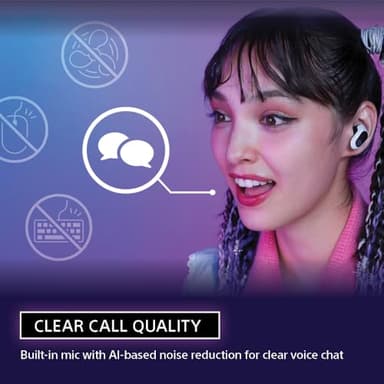 Sony INZONE Buds Wireless Gaming Earbuds, Perfect for PlayStation® 5, for PC/PS5/Switch/Mobile, 48Hr Battery with Case, Noise Canceling, 360 Spatial Sound, 2.4GHz USB-C Dongle, WF-G700N White - Image 9