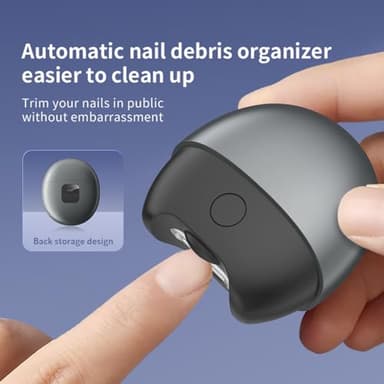 Electric Nail Clipper for Baby, Adults & Seniors - Safe USB Rechargeable Nail Trimmer with LED Light & Adjustable Speed - Gentle & Precise Nail Care Tool for All Ages - Image 2