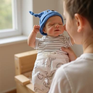 WOOROY Realistic Reborn Baby Dolls Boy - 18-Inch Newborn Baby Dolls with Soft Cloth Body Sleeping Lifelike Reborn Baby Dolls Birthday Gift for Kids Age 3+ - Image 6