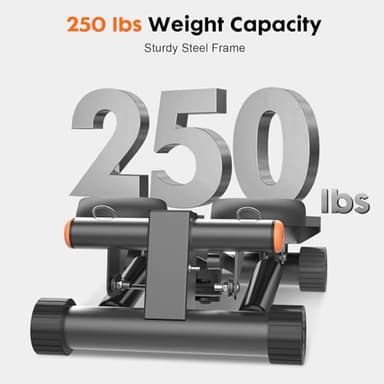 GORISE Steppers for Exercise at Home,Adjustable Height Stair Stepper with Resistance Bands, Portable Stair Steppers Workout Machine, Mini Stepper Exercise Equipment with LCD Monitor (Carbon Grey - Image 7